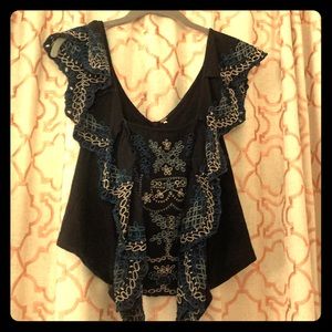 Free people embroidered top